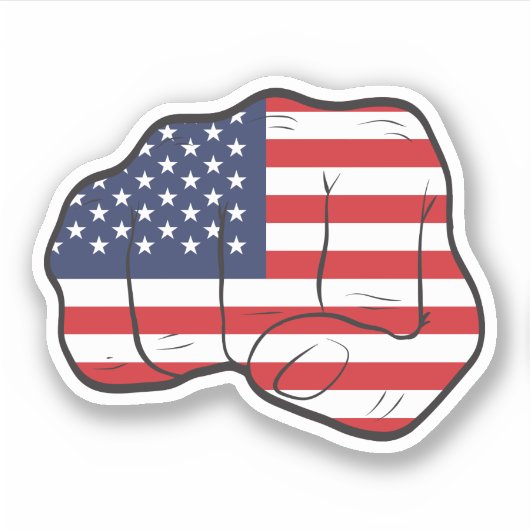Amerikaanse vlag sticker (Voorkant)