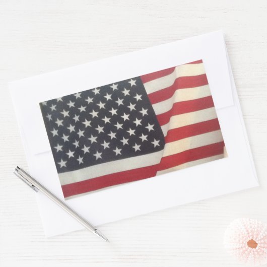 Amerikaanse vlag Sticker (Envelop)