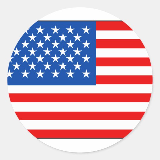Amerikaanse vlag Sticker (Voorkant)