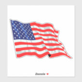 Amerikaanse vlag sticker (Vel)