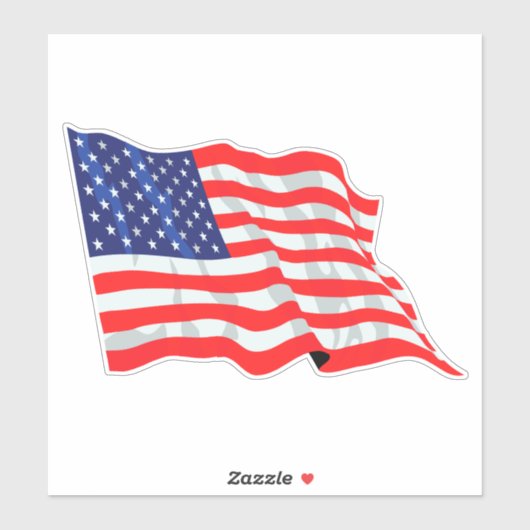 Amerikaanse vlag sticker (Vel)