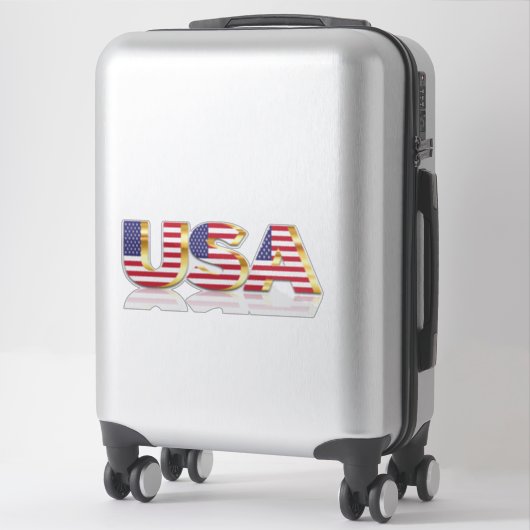 Amerikaanse vlag Sticker Patriottisch (Koffer)