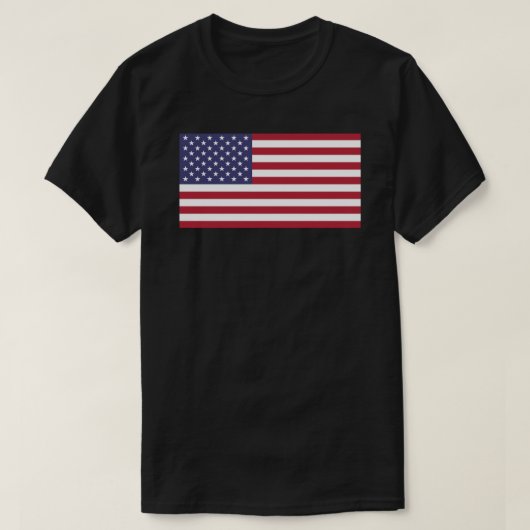 Amerikaanse vlag Sticker T-shirt (Design voorkant)