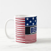 Amerikaanse vlag stijl koffiemok (Links)