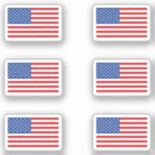 Amerikaanse vlag Stiker Sticker (Voorkant)