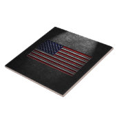 Amerikaanse vlag Stone Texture Tiles Tegeltje (Zijkant)