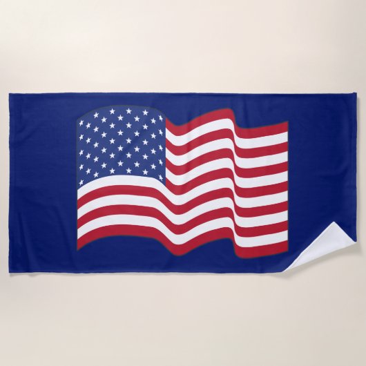 Amerikaanse vlag strandlaken (Voorkant)