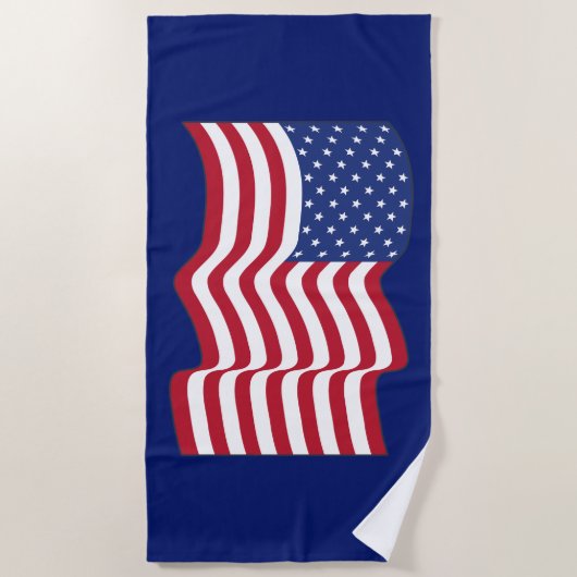 Amerikaanse vlag strandlaken (Voorkant)