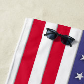 Amerikaanse vlag strandlaken (In situ)