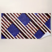 Amerikaanse vlag Strandlaken (Voorkant)