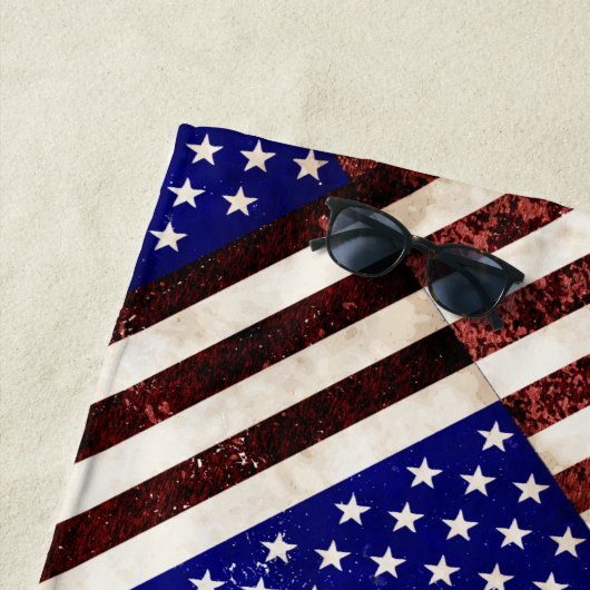  Amerikaanse vlag Strandlaken (In situ)