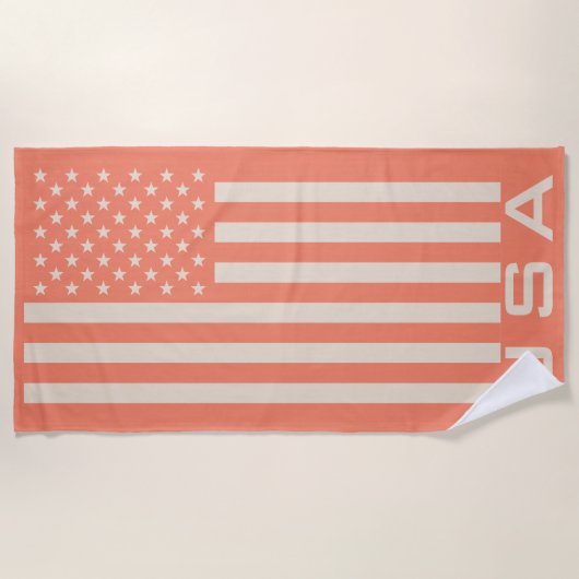 Amerikaanse vlag strandlaken (Voorkant)