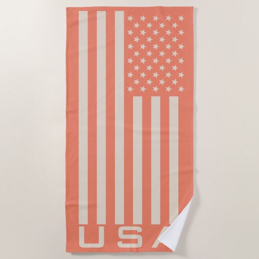 Amerikaanse vlag strandlaken (Voorkant)