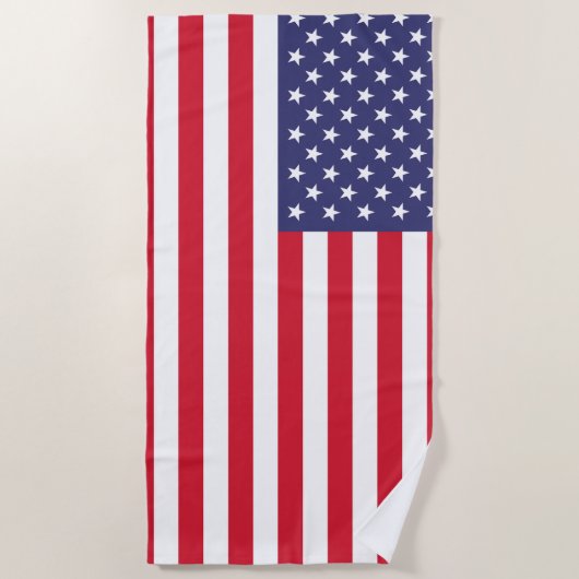 Amerikaanse vlag strandlaken (Voorkant)