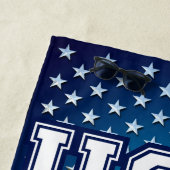 Amerikaanse vlag strandlaken (In situ)