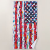 Amerikaanse vlag strandlaken (Voorkant)