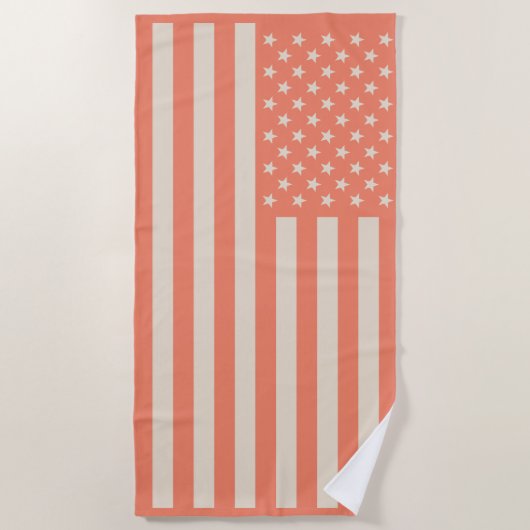 Amerikaanse vlag strandlaken (Voorkant)