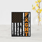 Amerikaanse vlag strijd leukemie strijder bewustzi kaart (Gele Bloem)