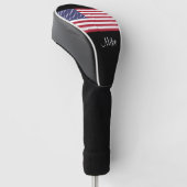 Amerikaanse vlag Stripes Golf Head Hoesje Golfheadcover (Schuin)