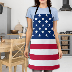Amerikaanse vlag Stripes Patriotic BBQ Schort