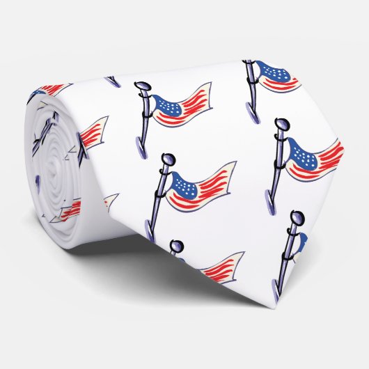 Amerikaanse vlag stropdas (Opgerold)