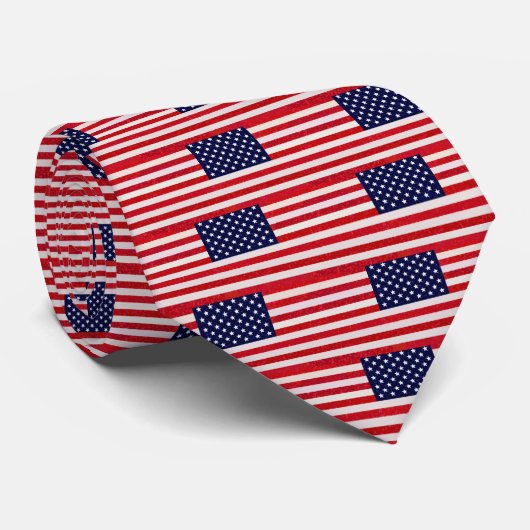 Amerikaanse vlag stropdas (Opgerold)