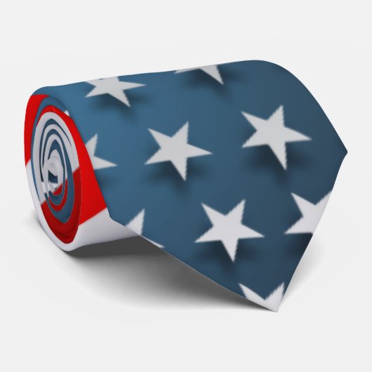 Amerikaanse vlag stropdas (Opgerold)