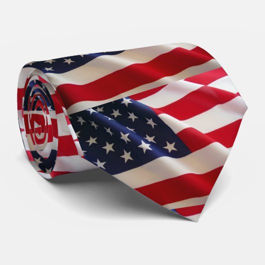 Amerikaanse vlag stropdas (Opgerold)
