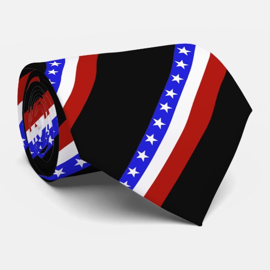 Amerikaanse vlag stropdas (Opgerold)