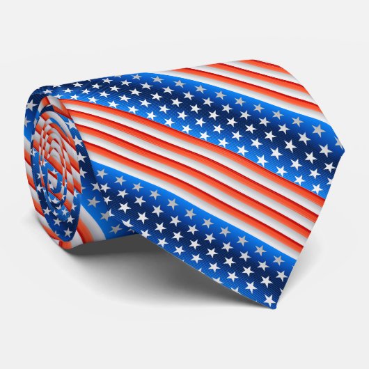 Amerikaanse vlag stropdas (Opgerold)