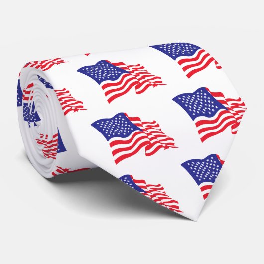 Amerikaanse vlag stropdas (Opgerold)