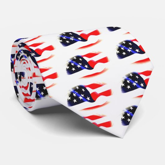 Amerikaanse vlag stropdas (Opgerold)