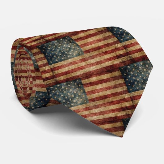  Amerikaanse vlag Stropdas (Opgerold)