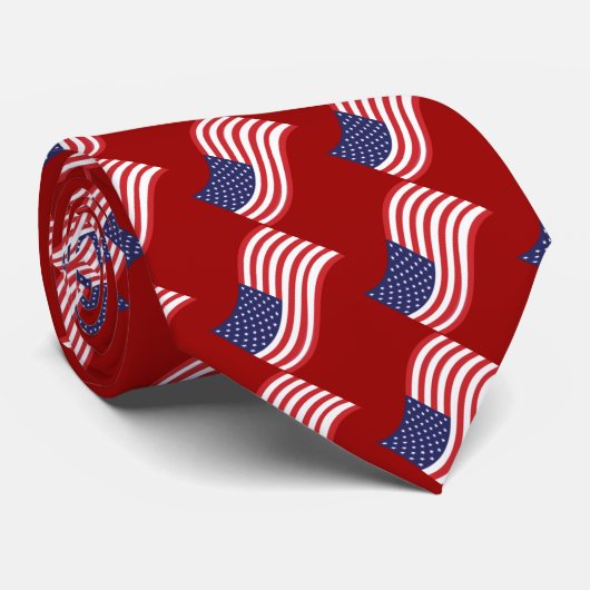 Amerikaanse vlag Stropdassen (Opgerold)