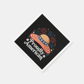 Amerikaanse vlag Sunhat - Trots Amerikaans Servet (Hoek)