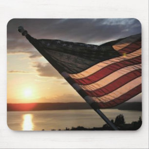 Amerikaanse vlag Sunset Muismat