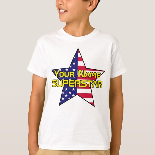 Amerikaanse vlag Superstar T-shirt (Voorkant)