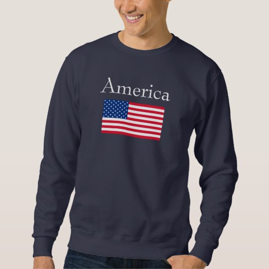 Amerikaanse vlag sweatshirt (Voorkant)