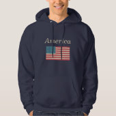 Amerikaanse vlag Sweatshirt (Voorkant)