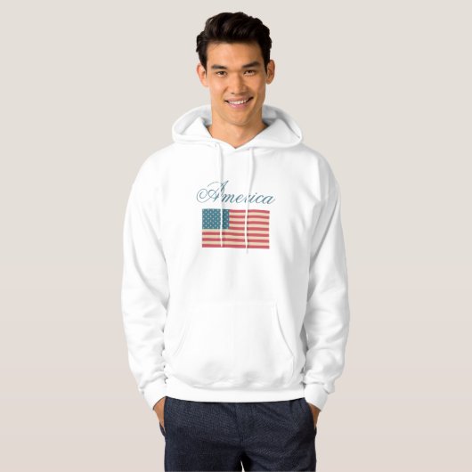 Amerikaanse vlag Sweatshirt (Voorkant volledig)