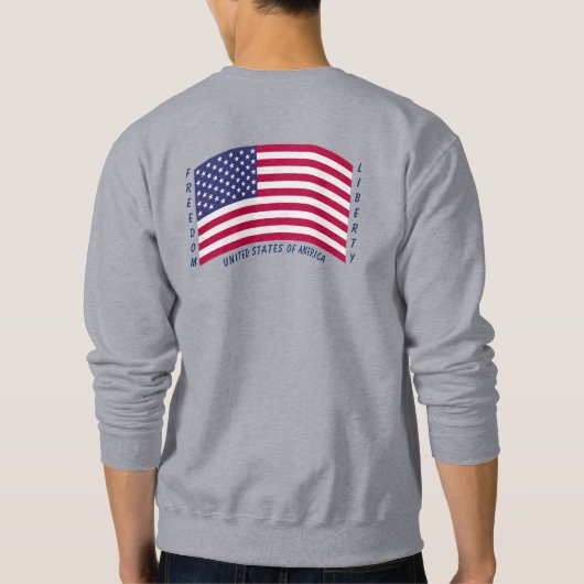 Amerikaanse vlag Sweatshirt (Achterkant)