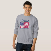 Amerikaanse vlag Sweatshirt (Voorkant volledig)