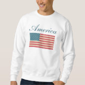 Amerikaanse vlag Sweatshirt (Voorkant)