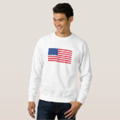 Amerikaanse vlag sweatshirt cadeau (Voorkant volledig)