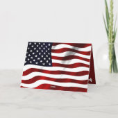 Amerikaanse vlag sympathie voor Bald Eagle Kaart (Achterkant)