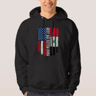 Amerikaanse vlag Syrië vlag Beste grote zuster ooi Hoodie