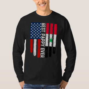 Amerikaanse vlag Syrische vlag Vlag Beste Pappy Ev T-shirt