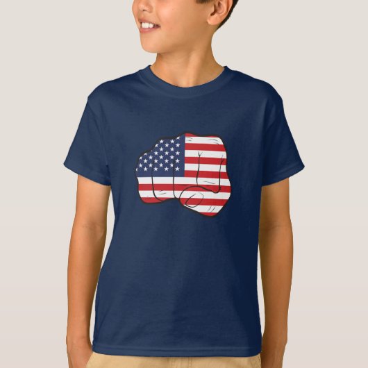 Amerikaanse vlag t-shirt (Voorkant)