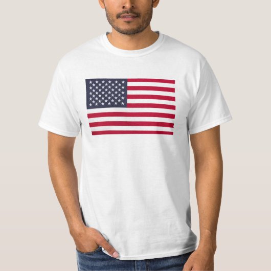 Amerikaanse vlag t-shirt (Voorkant)
