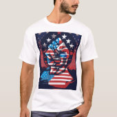Amerikaanse vlag t-shirt (Voorkant)